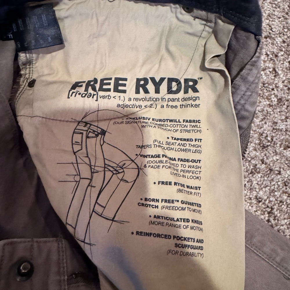 Kuhl Free Ryder Taper pant 38x32